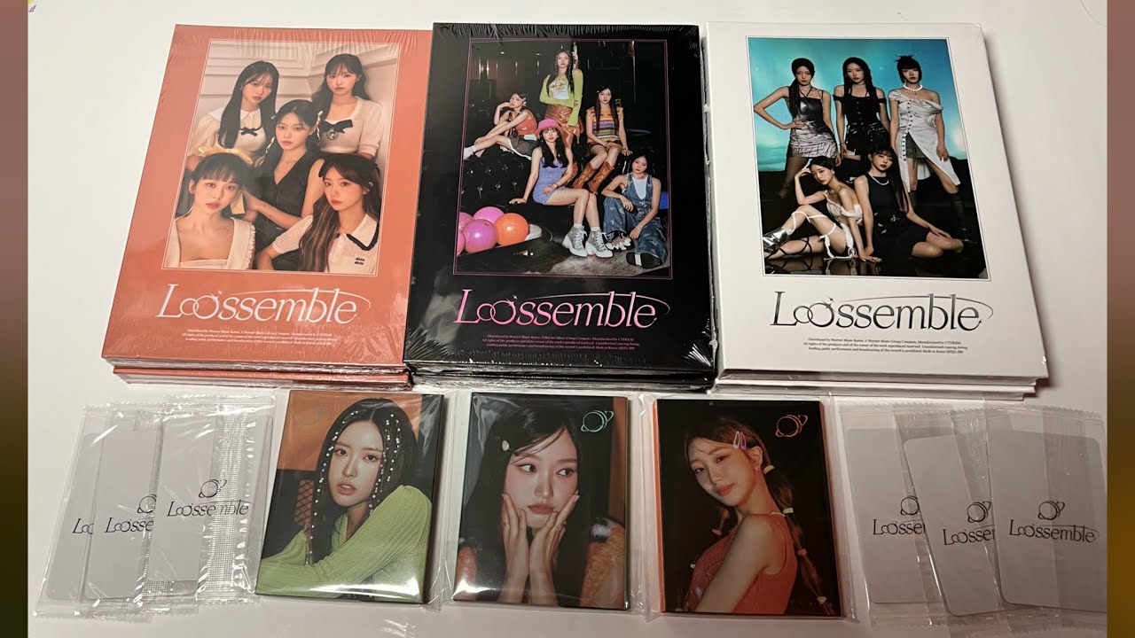 UNBOXING Loossemble - 1st Mini Album (Wish, Dream, Space versions & Ever Music album) +ktown4u POBS