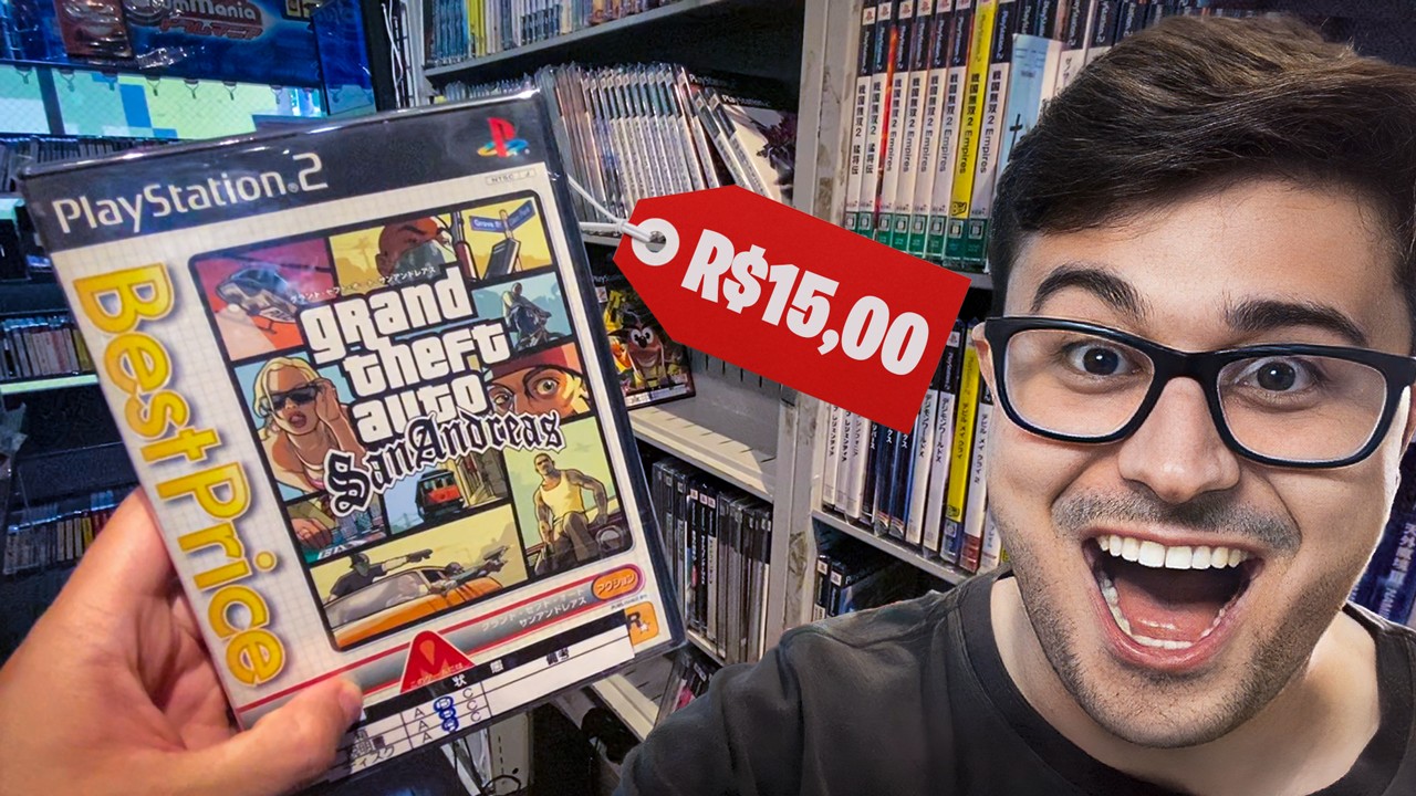 Achei GTA SAN ANDREAS de PS2 no JAPÃO por R$15