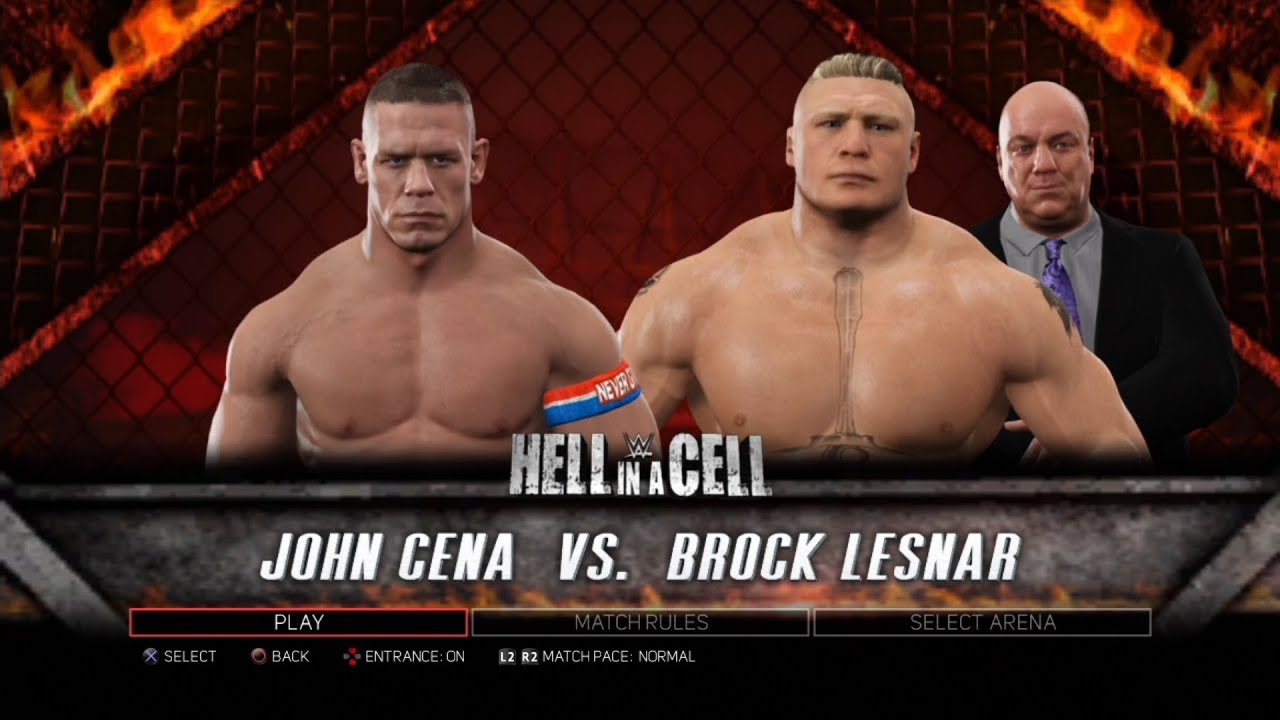 WWE 2K17 PS3 - John Cena VS Brock Lesnar - Legend Difficult