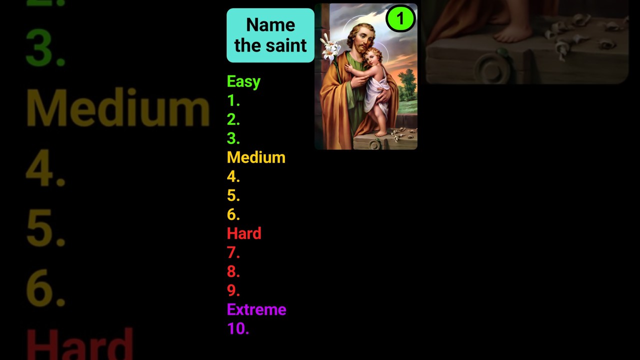 A Quiz About Catholic Saints