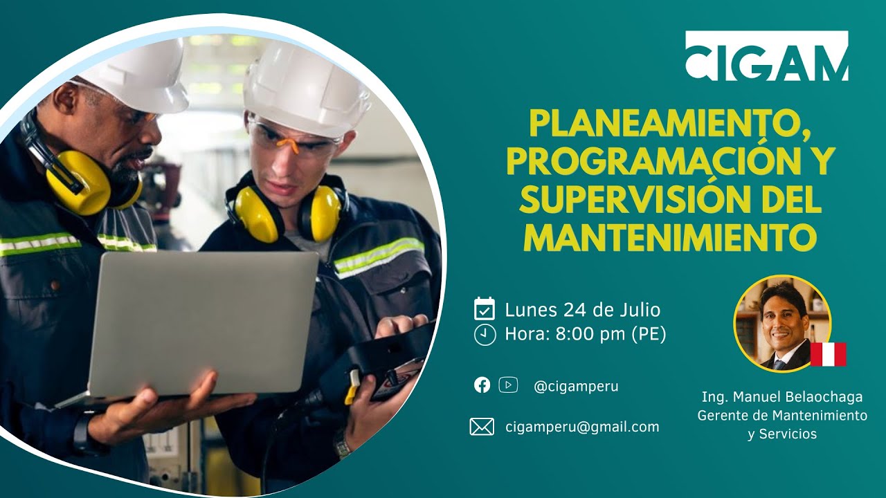 Primera clase Planeamiento, programación y supervisión del mantenimiento