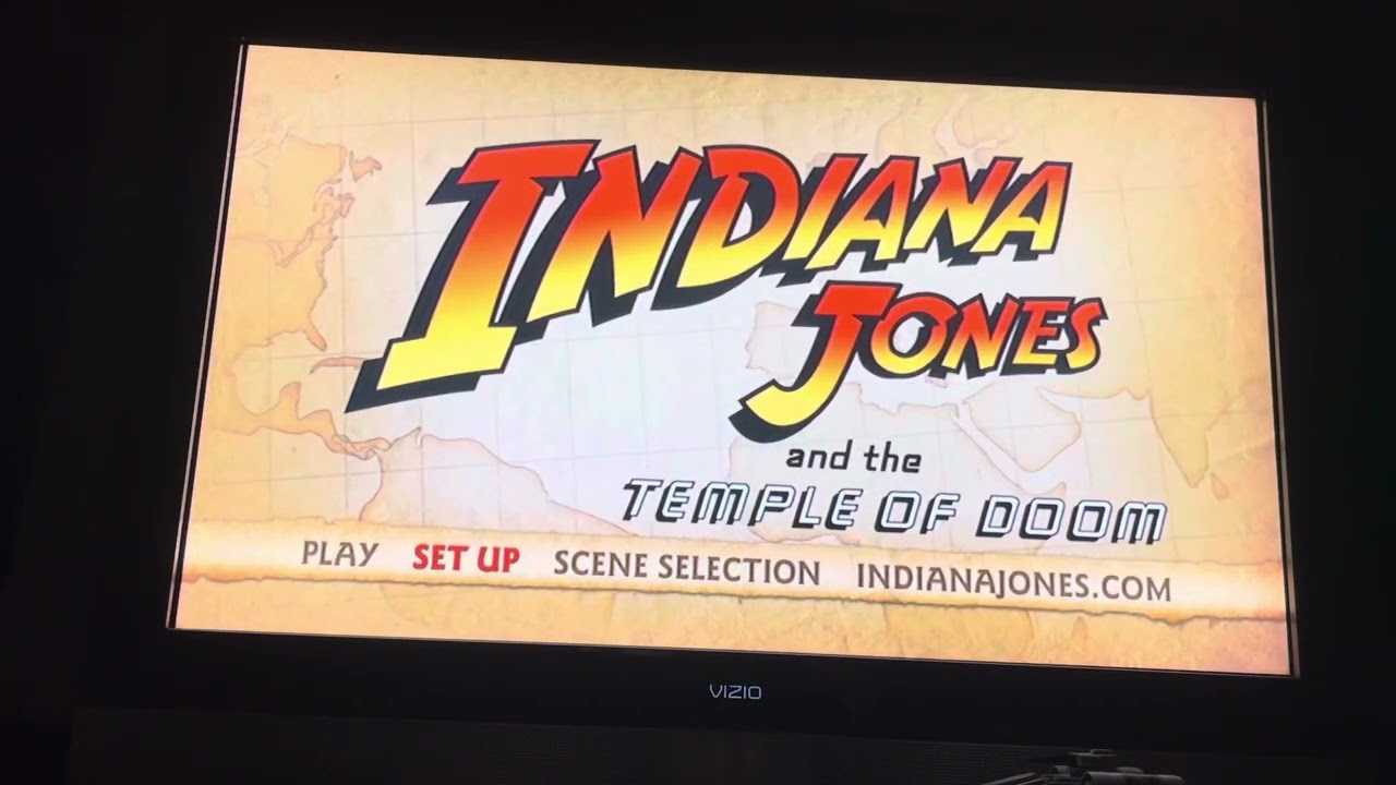 Indiana Jones and the Temple of the Doom (1984) Fullscreen DVD Menu Walkthrough