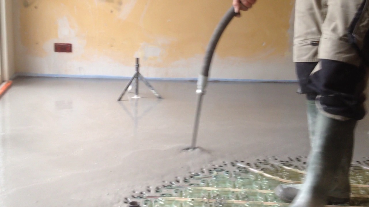 Entreprise REVERTE : Coulage chape weber floor 4320 sur plancher Rott ép 2 cm