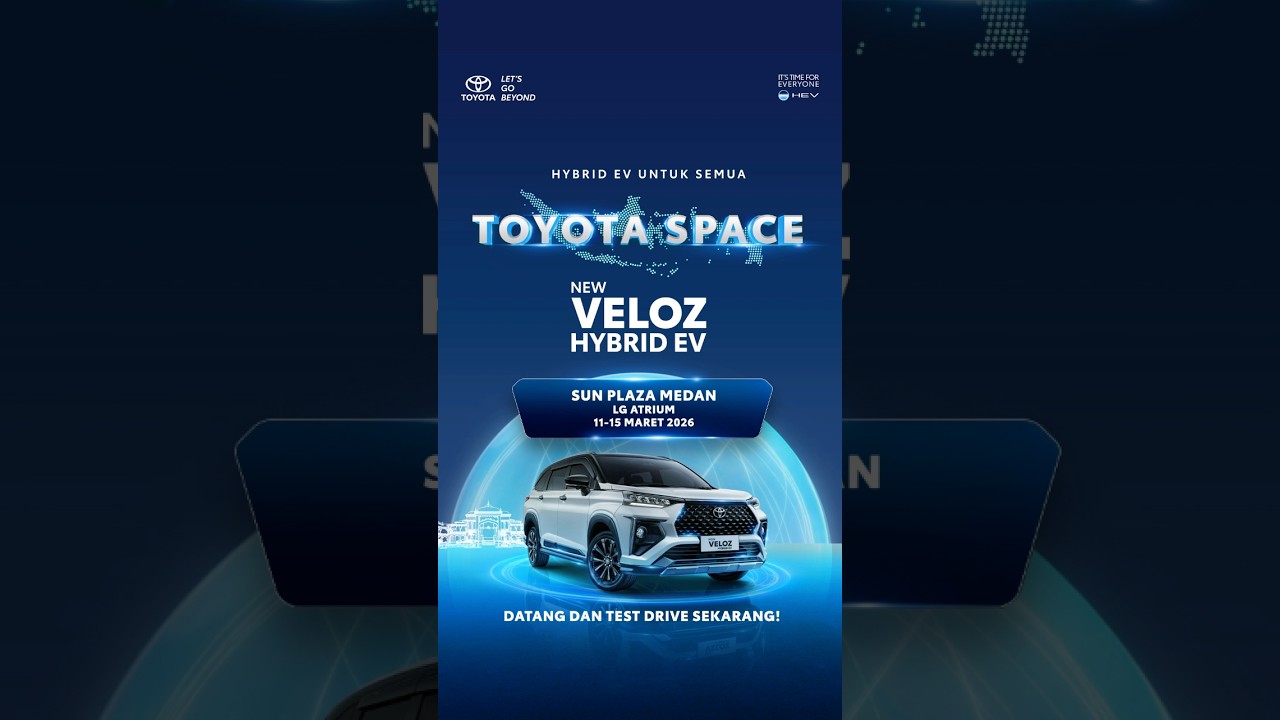 Horas, Medan! Siap-siap ajak teman dan keluarga untuk merasakan teknologi Hybrid EV Untuk semua