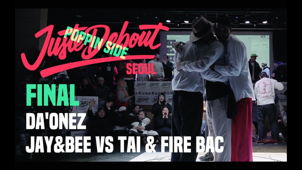 2019 JUSTE DEBOUT SEOUL / Poppin Final Daonez Jay&BEE vs Tai&FireBac