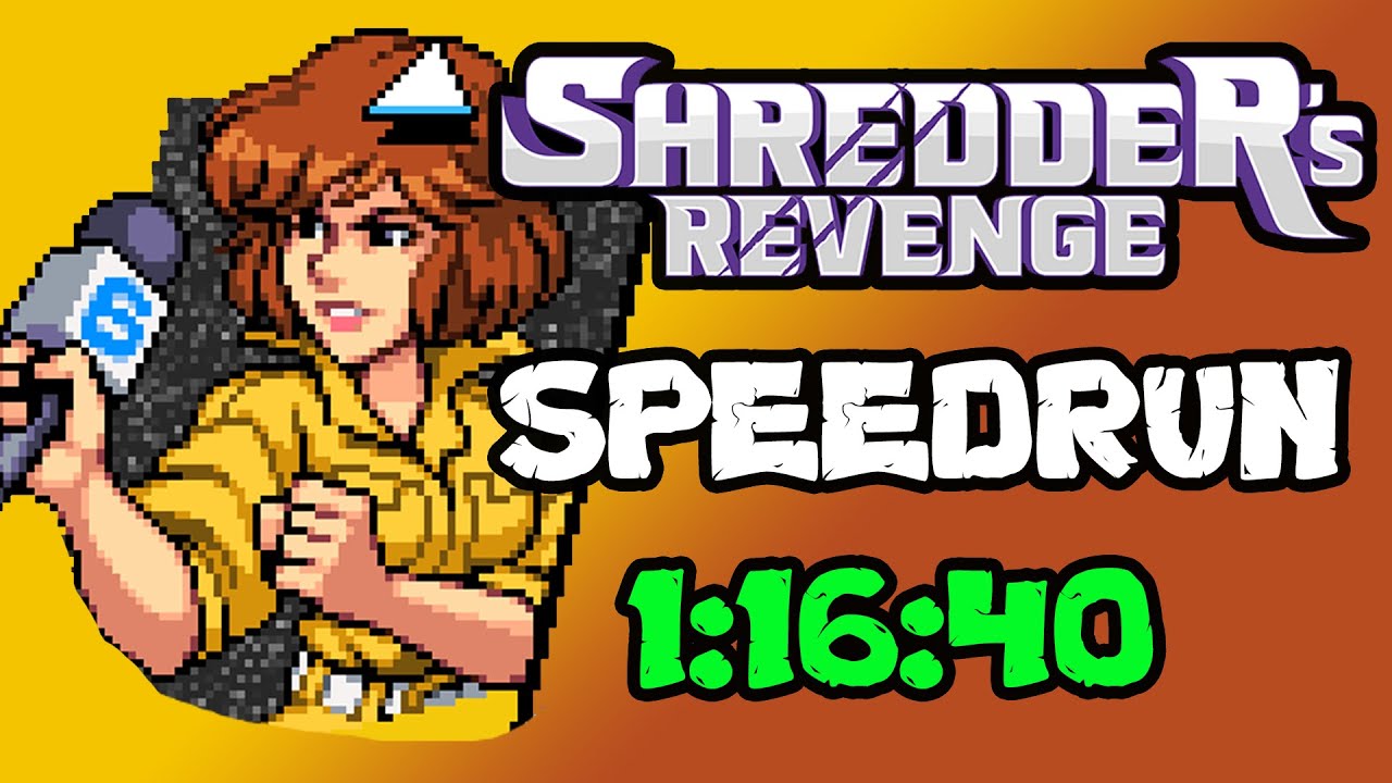 TMNT: Shredder's Revenge Speedrun! Arcade Okay (Normal) April - 1:16:40