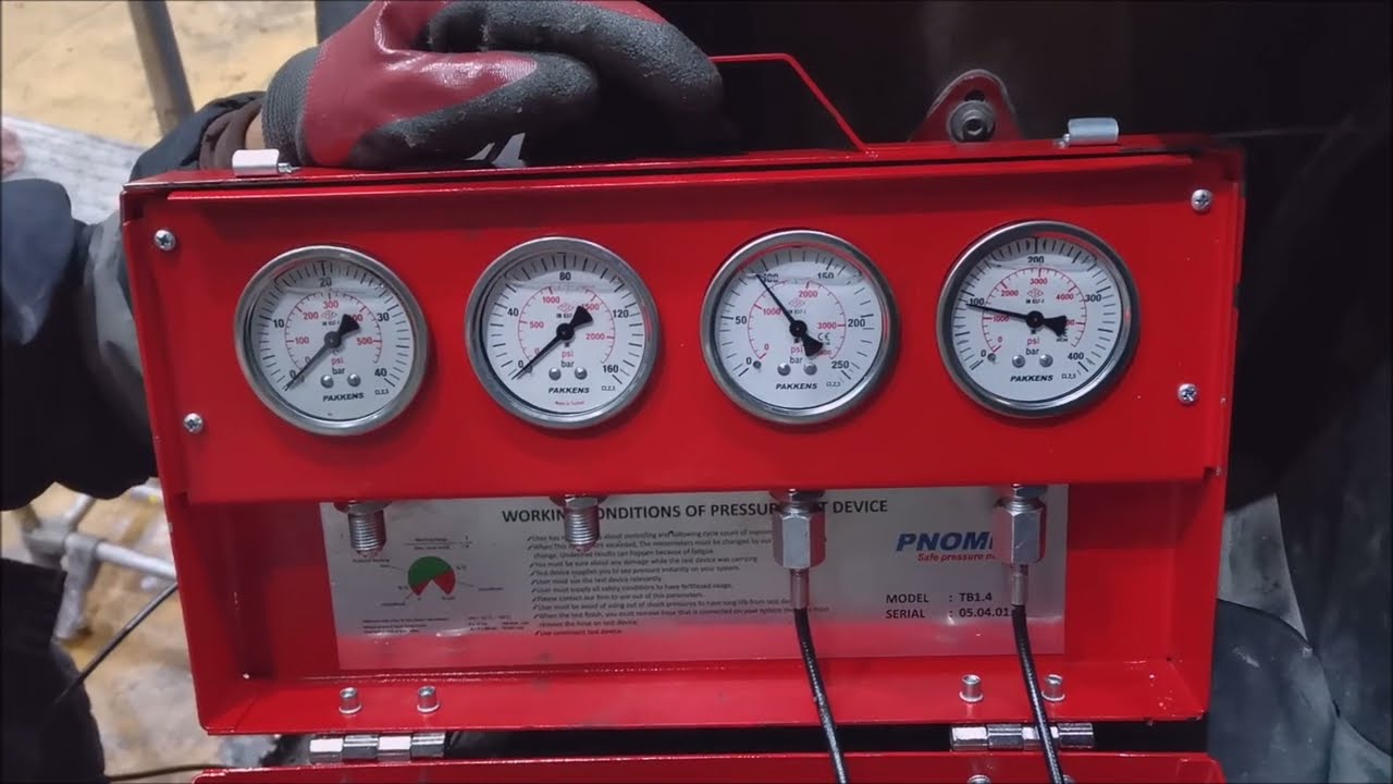 Hidromek 102S Pompa 1 ve Pompa 2 Basınç Ayarları