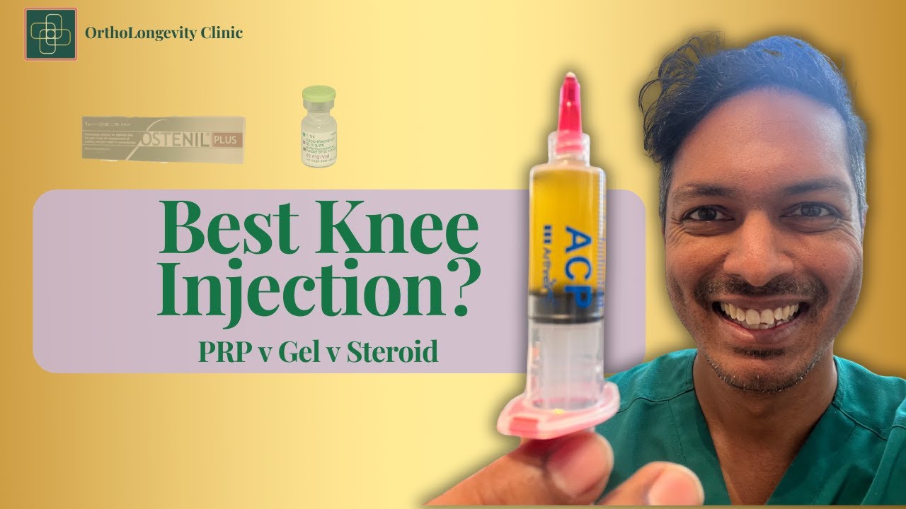 BEST KNEE INJECTION? Knee surgeon explains  PRP v Stem cells v hyaluronic acid v cortisone