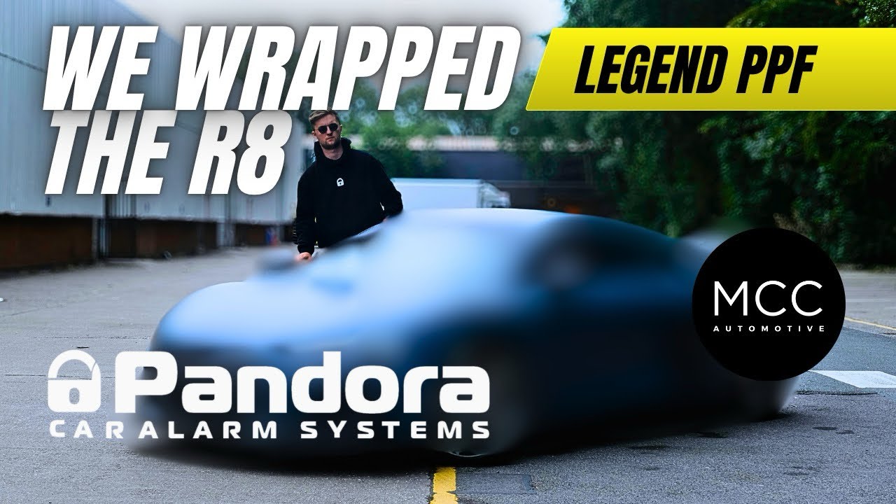 WE WRAPPED OUR PANDORA CAR ALARMS V10 AUDI R8!!!