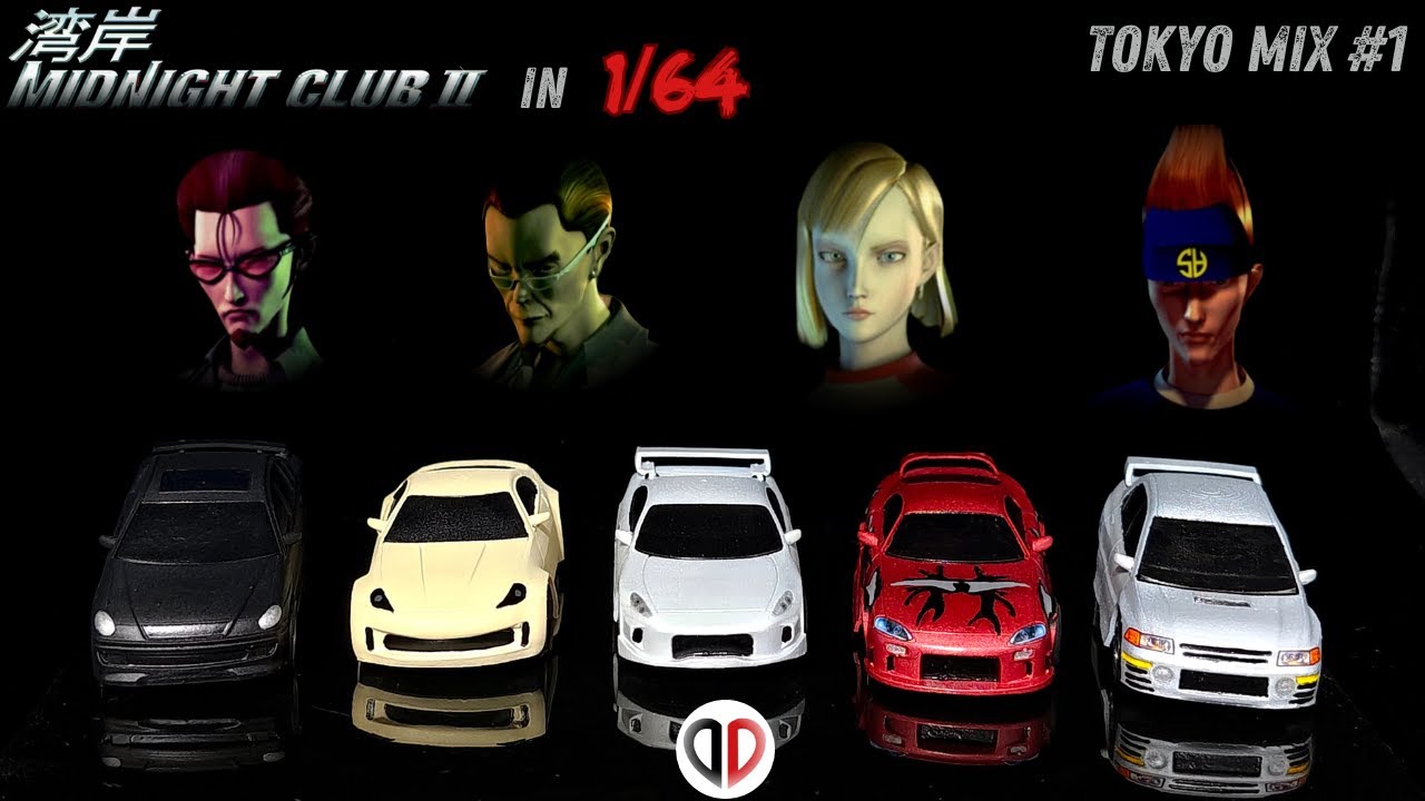 Making Midnight Club 2 Cars In 1/64 - Tokyo Mix #1