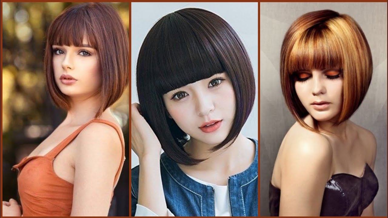 40+ Gorgeous short inverted bob with bangs # bobhaircutwithbangs  #bobhaircut  @hairology