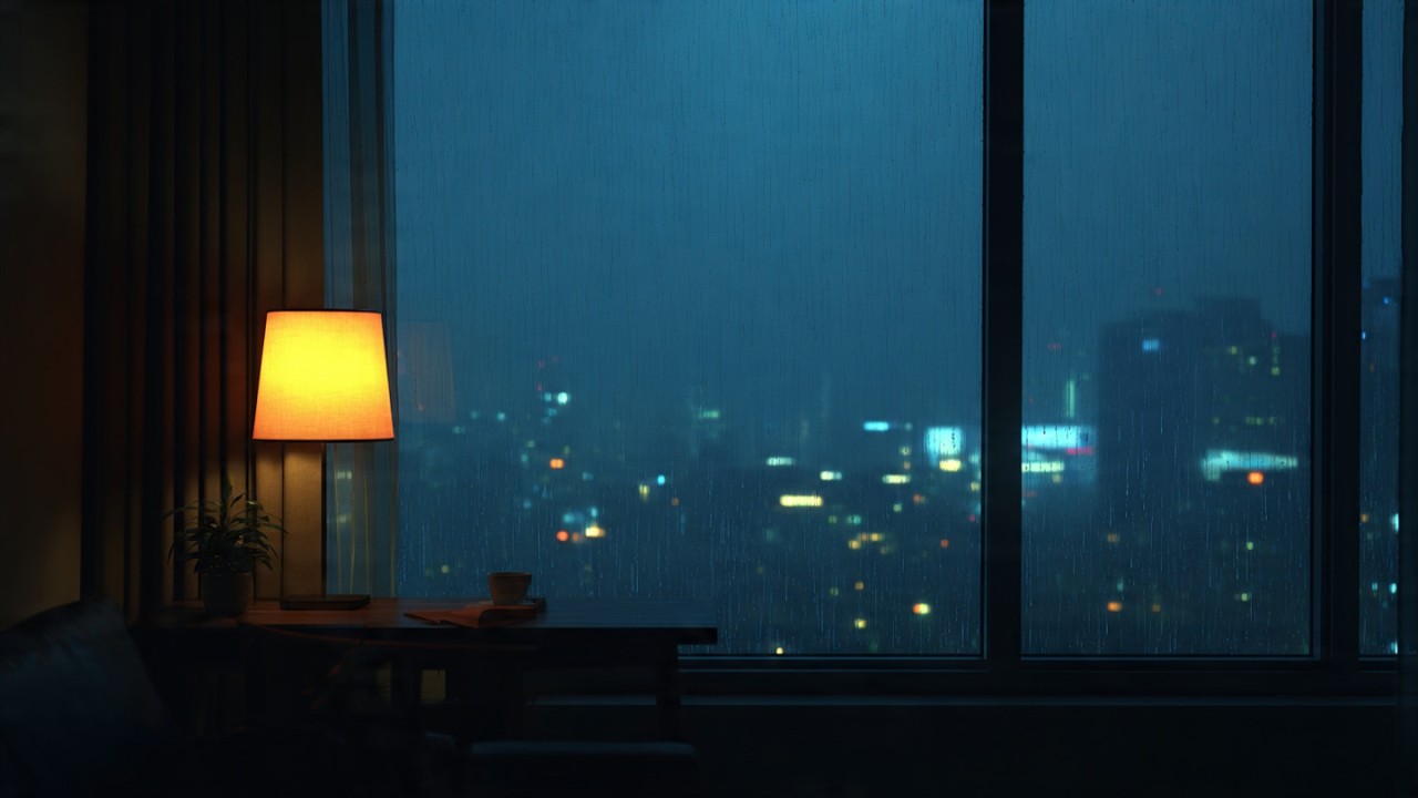 Midnight Study Lofi (No Distractions) | BlueWindow