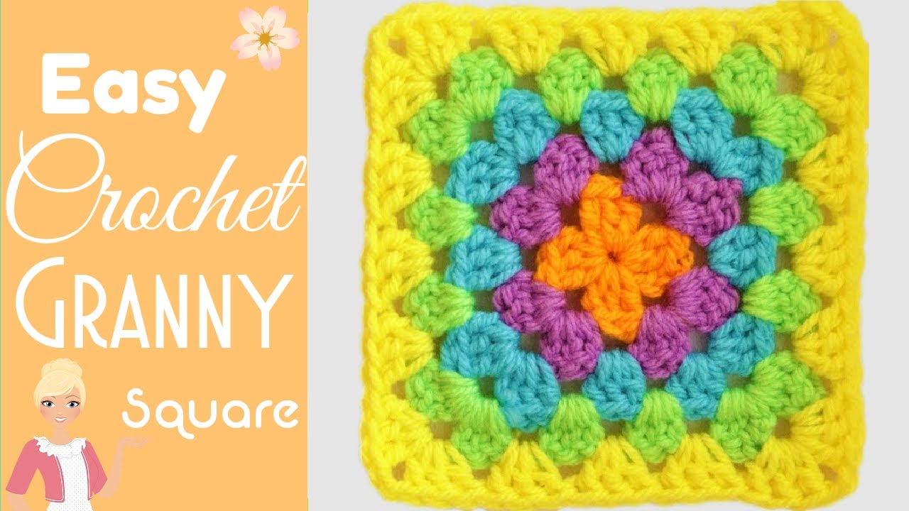 Super Easy Granny Square для начинающих - Изменение цвета! 🌈 Секретная пряжа