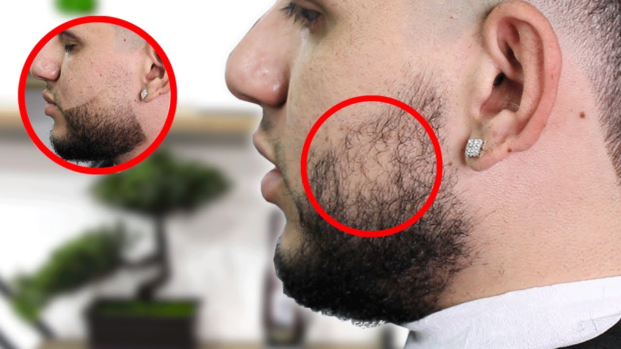 COMO HACER UNA BARBA PASO A PASO EN POCO CABELLO 😱🔥