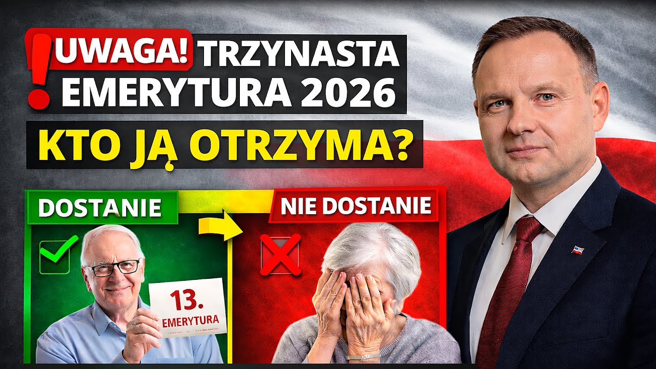 Trzynasta emerytura 2026: Kto dostanie, a kto straci? Zasady, które musisz znać!