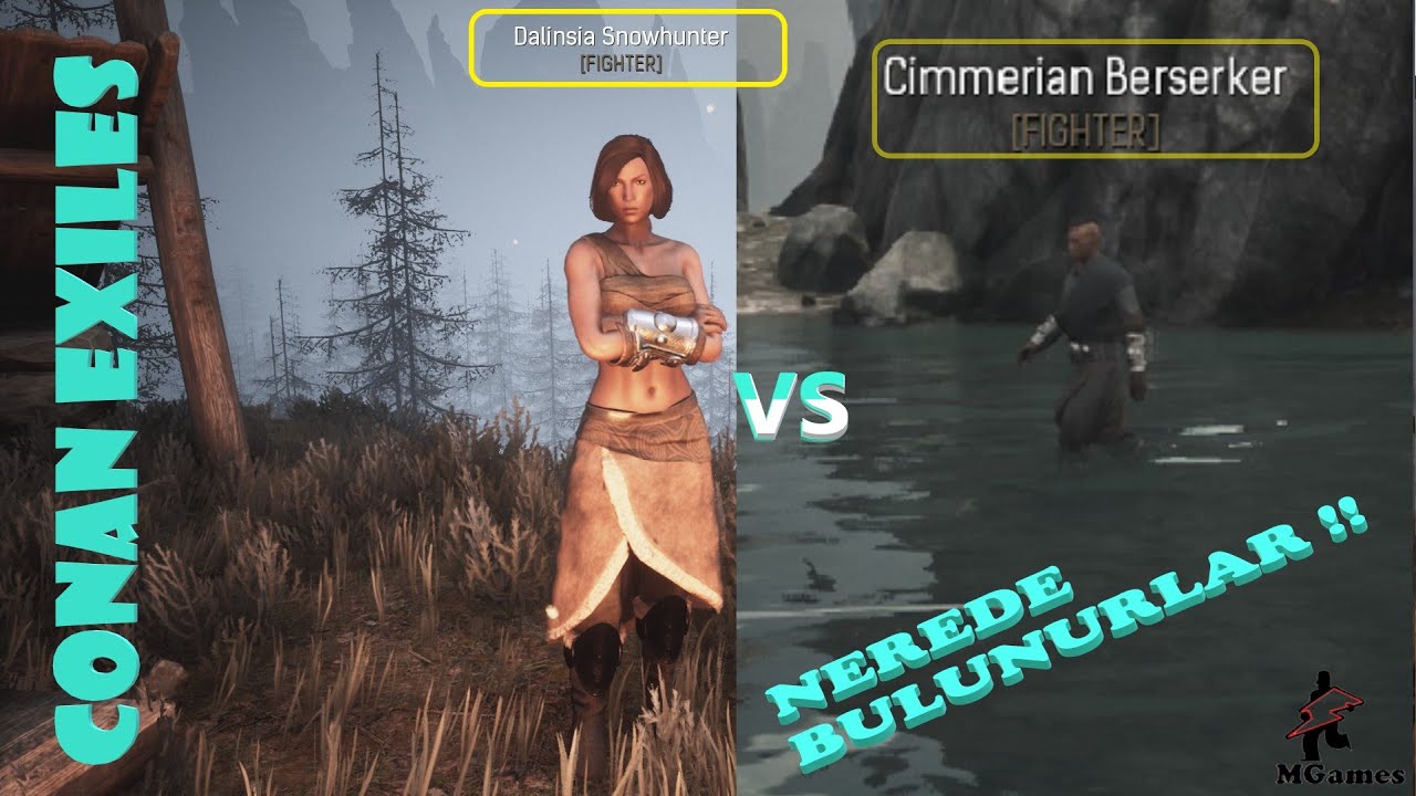 🔴Conan Exiles- Dalinsia SnowHunter ve Berserker Nerede Bulunur !!