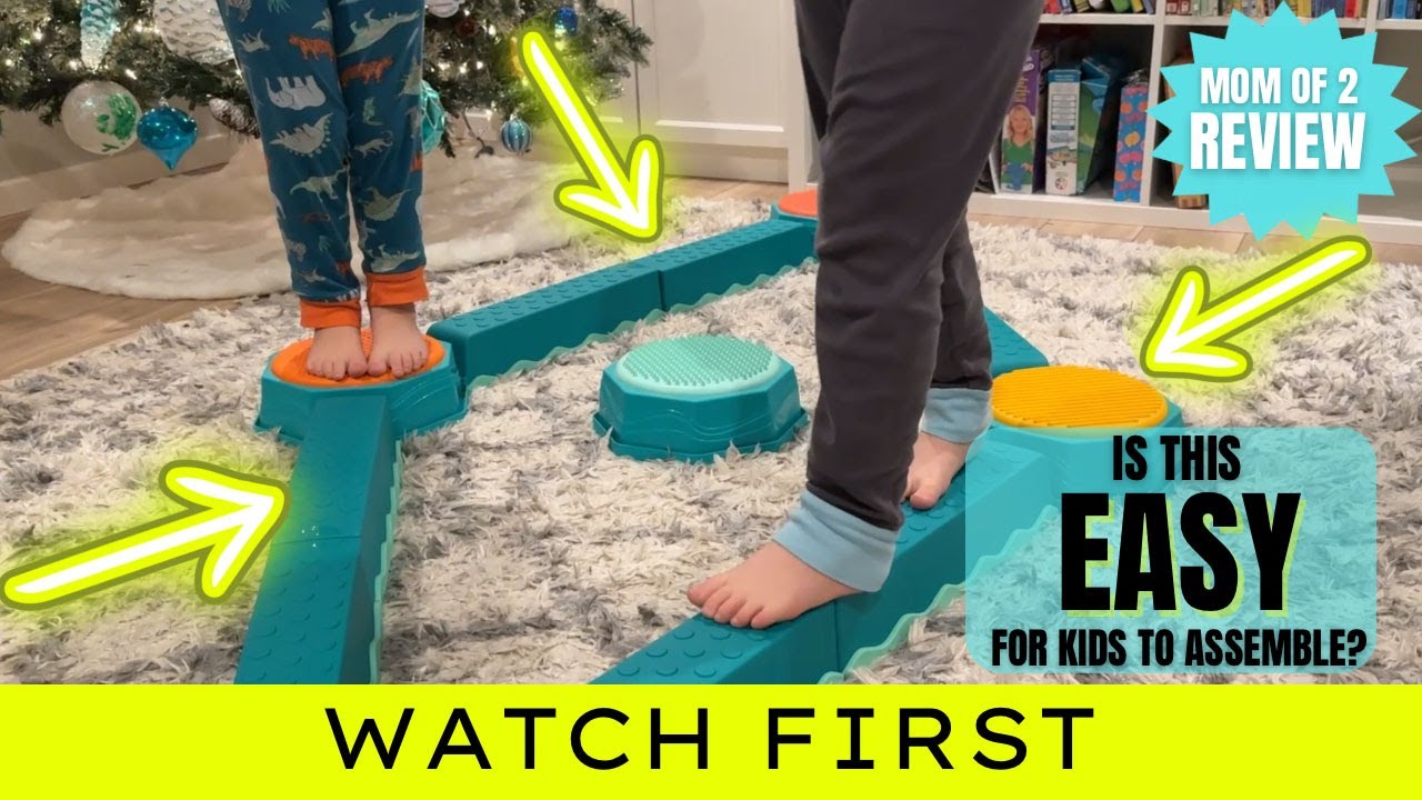 Amazon Finds - B. toys Balance Beam for Kids Sensory Pads - Amazon Product Review - Product Demo