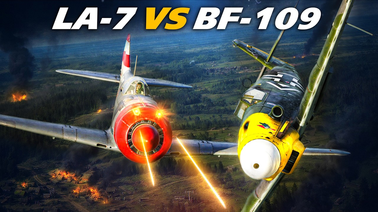 Воздушные бои Восточного фронта | Лавочкин Ла-7 против Bf-109 | Цифровой боевой симулятор | DCS |...