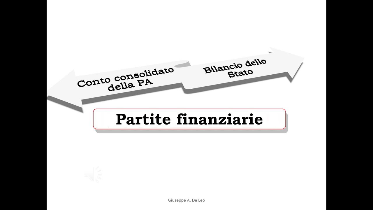 De Leo   UDA 3   Il bilancio dello Stato   Struttura e saldi differenziali