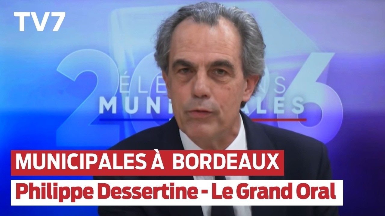Municipales 2026 à Bordeaux - Le Grand Oral de Philippe Dessertine, candidat économiste