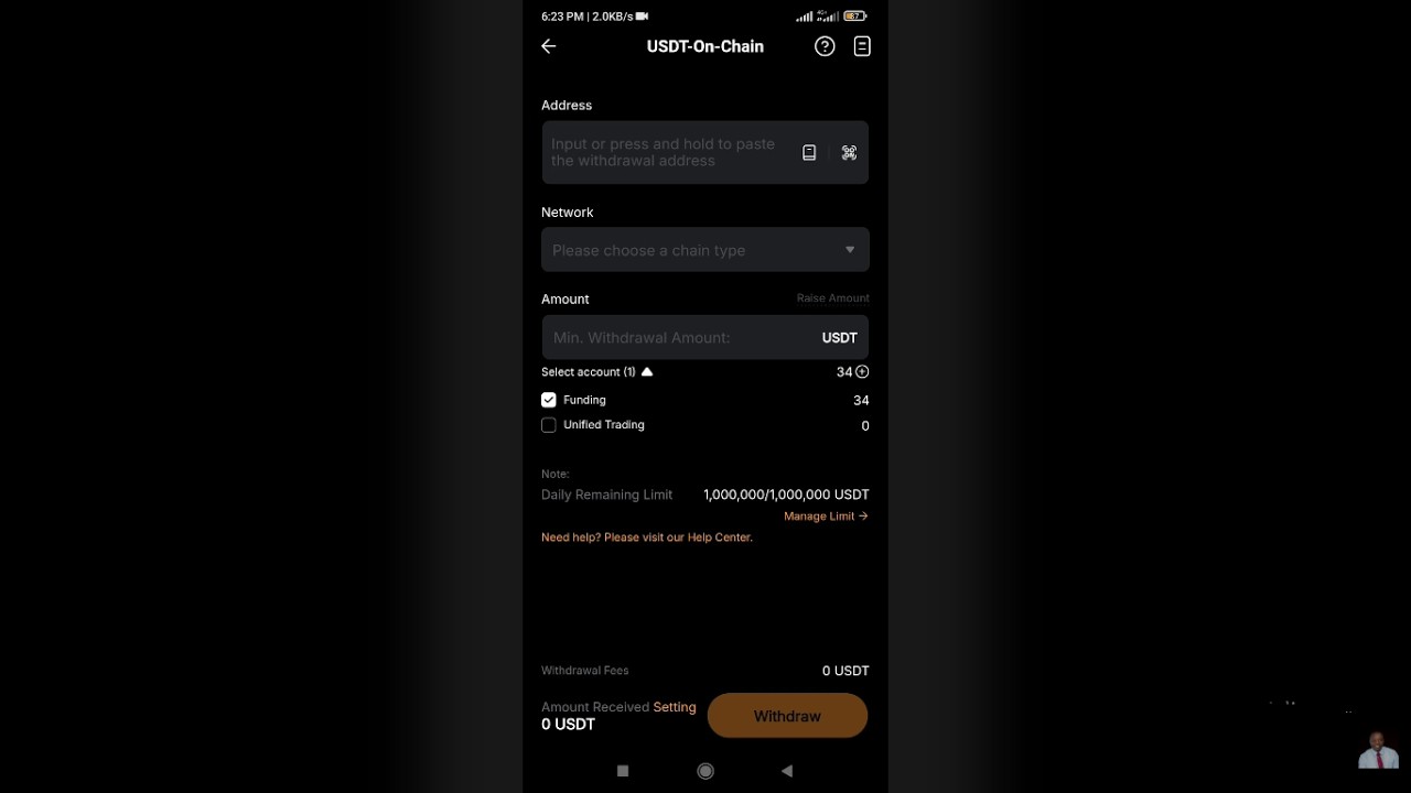 Как пополнить торговый счет Just Markets в USDT через Bybit: Bybit