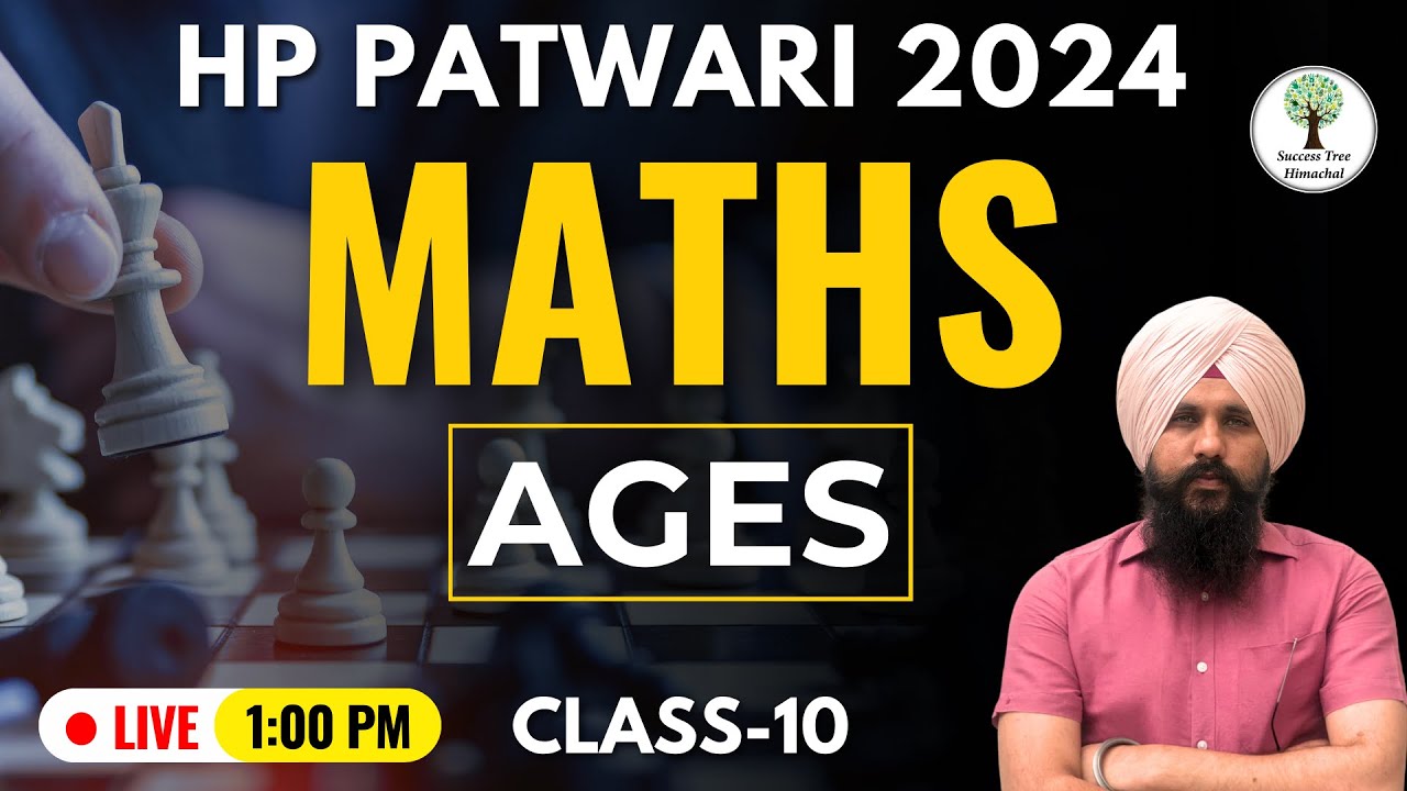 HP Patwari Maths | Problem On AGES | Class-10 | Antarpreet Sir | Success Tree Himachal
