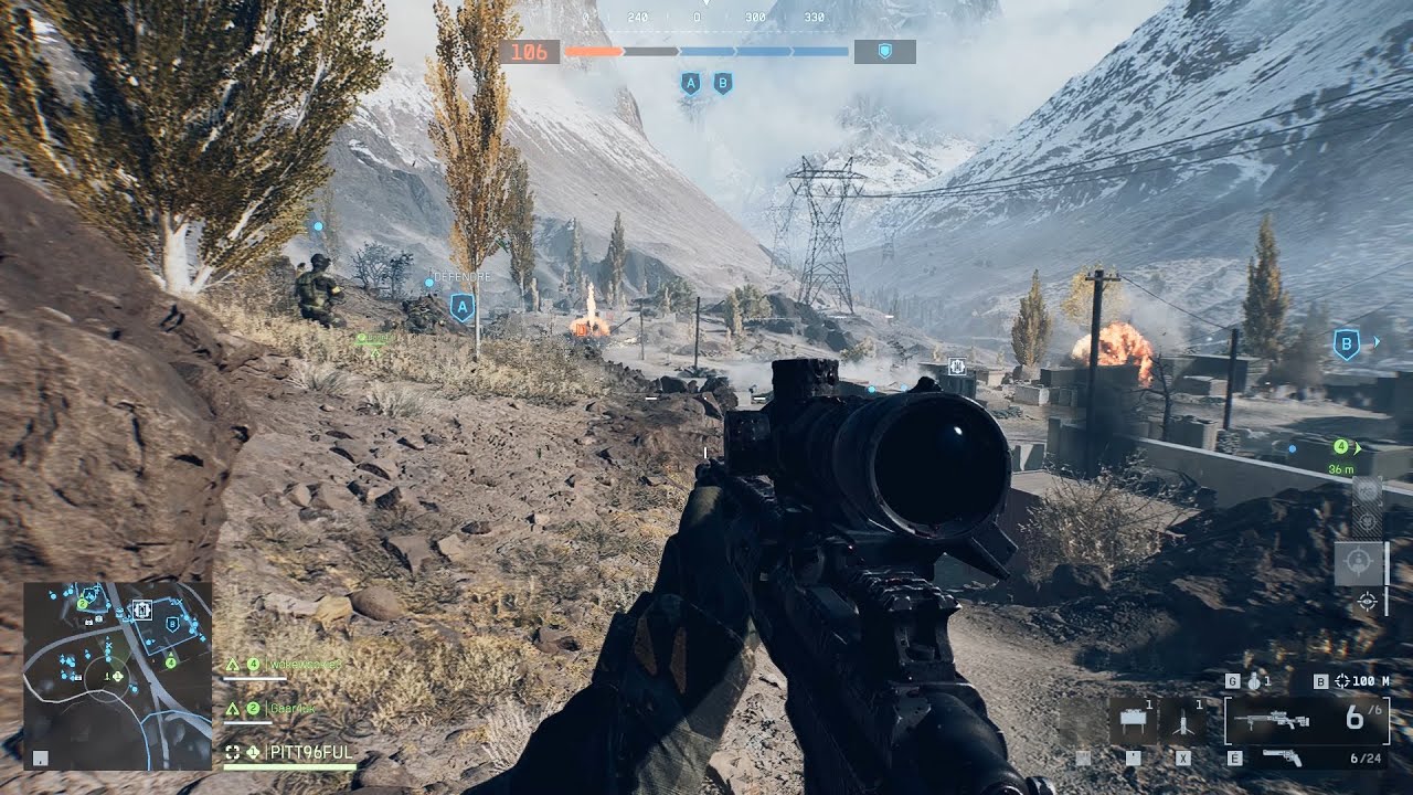 Battlefield 6 Multiplayer #3 Breakthrough In Liberation Peak - Pax Recon With M2010 ESR