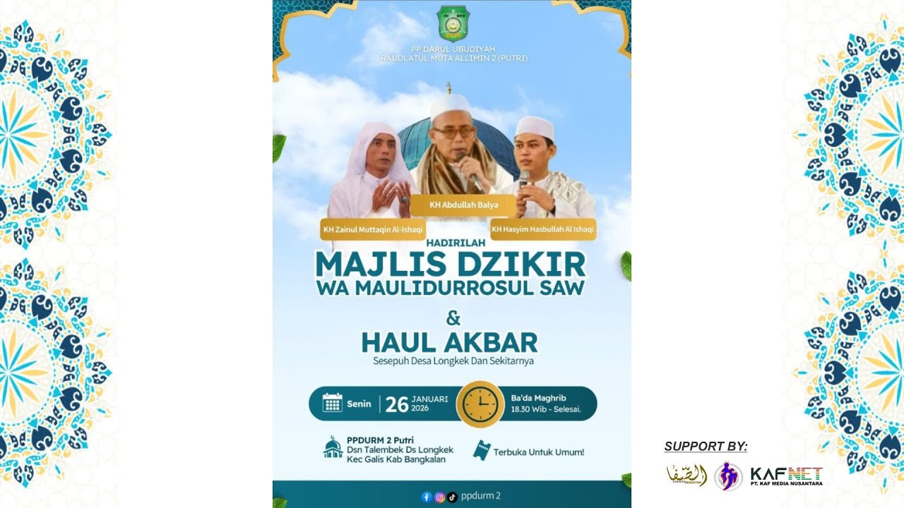 🔴  HAUL AKBAR DAN MAULIDURRASUL SAW 2026 , PPDURM II PUTRI , Dsn Talembek Ds.Longkek Galis Bangkalan