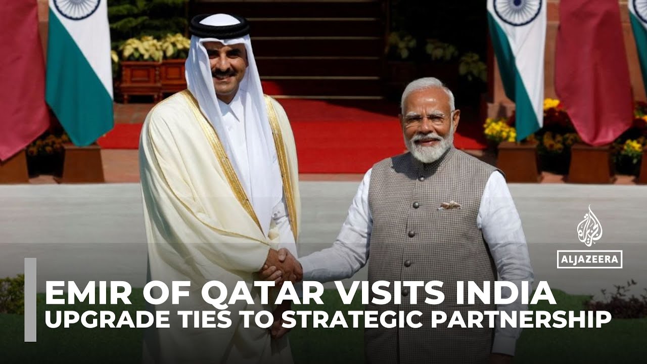 Qatar and India announce strategic partnership as Emir meets PM Modi