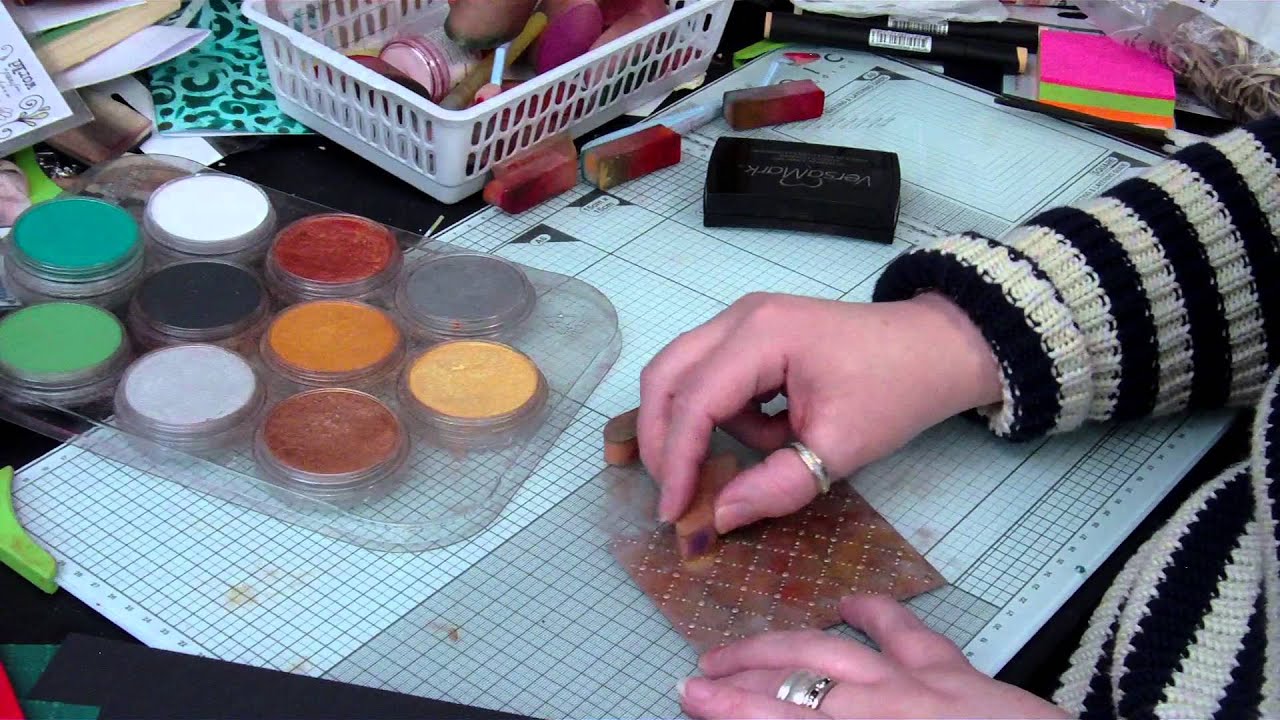 How to use Metallic Pan Pastels and create Faux metal effects by Nikky Hall, Polkadoodles