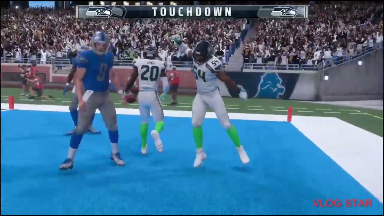 Madden NFL 18 gameplay interception touchdown against the Lions 😇🏈