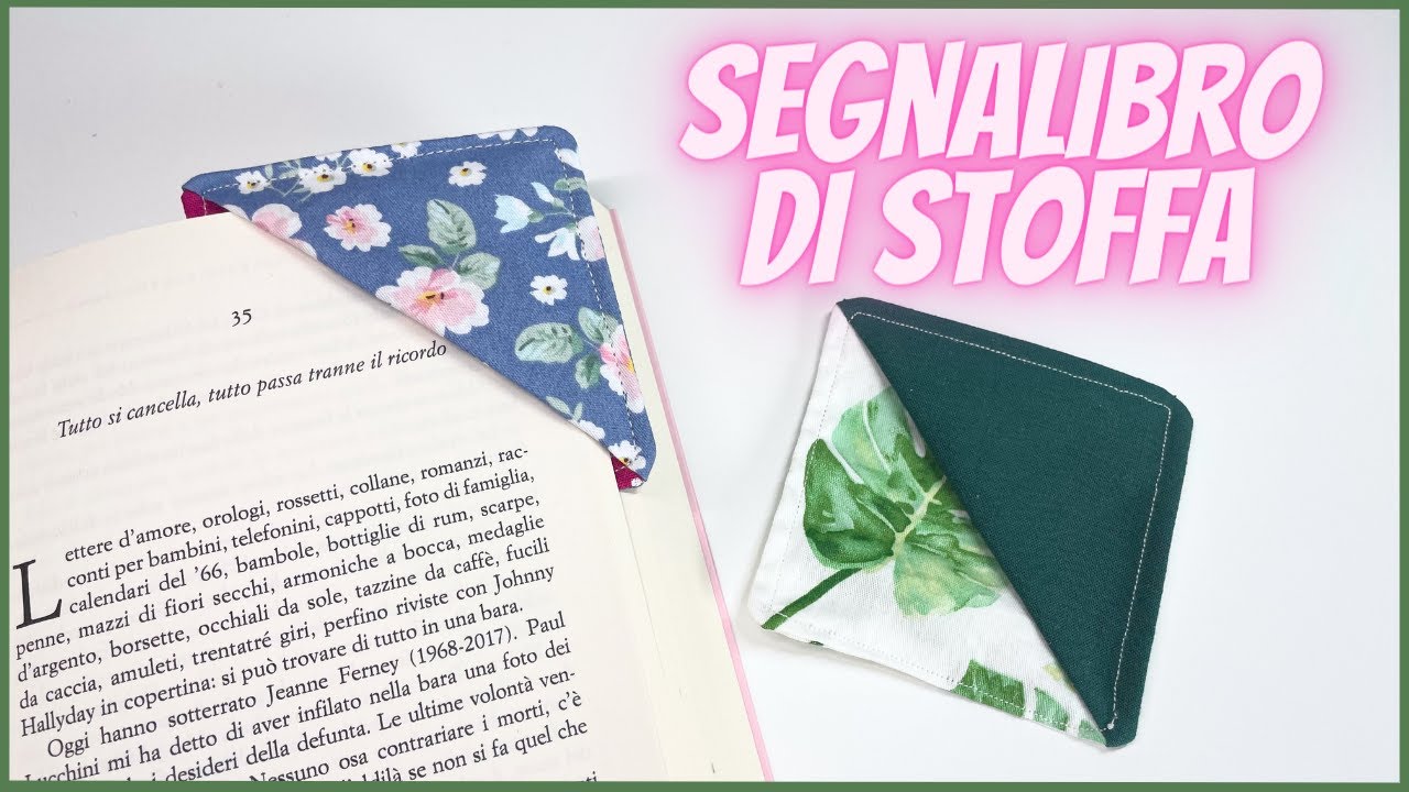 SEGNALIBRO di STOFFA   fai da te