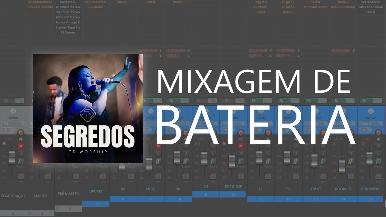 Mixagem Worship #2 | Mixagem de Bateria |  Segredos (TD Worship)