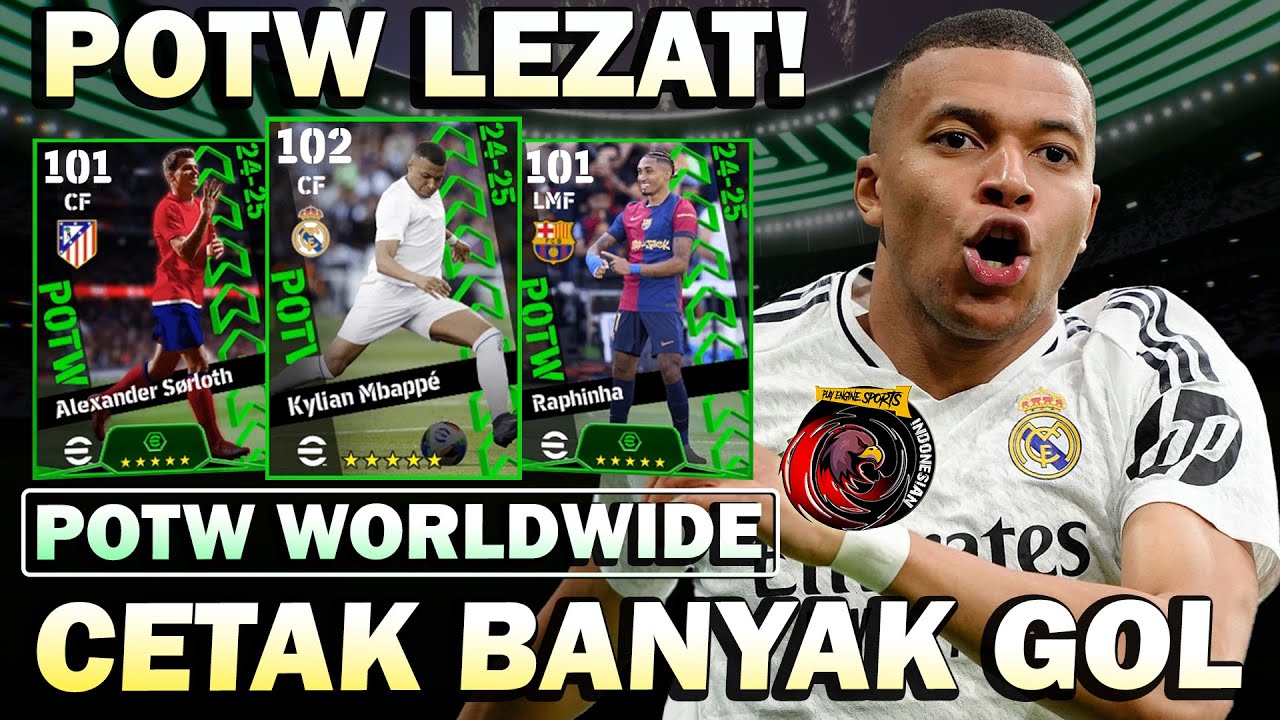 WOW POTW LEZAT! MBAPPE 102 + SORLOTH 101 + RAPHINHA 101! CETAK BANYAK GOL! MANTAP BANGET BRO!