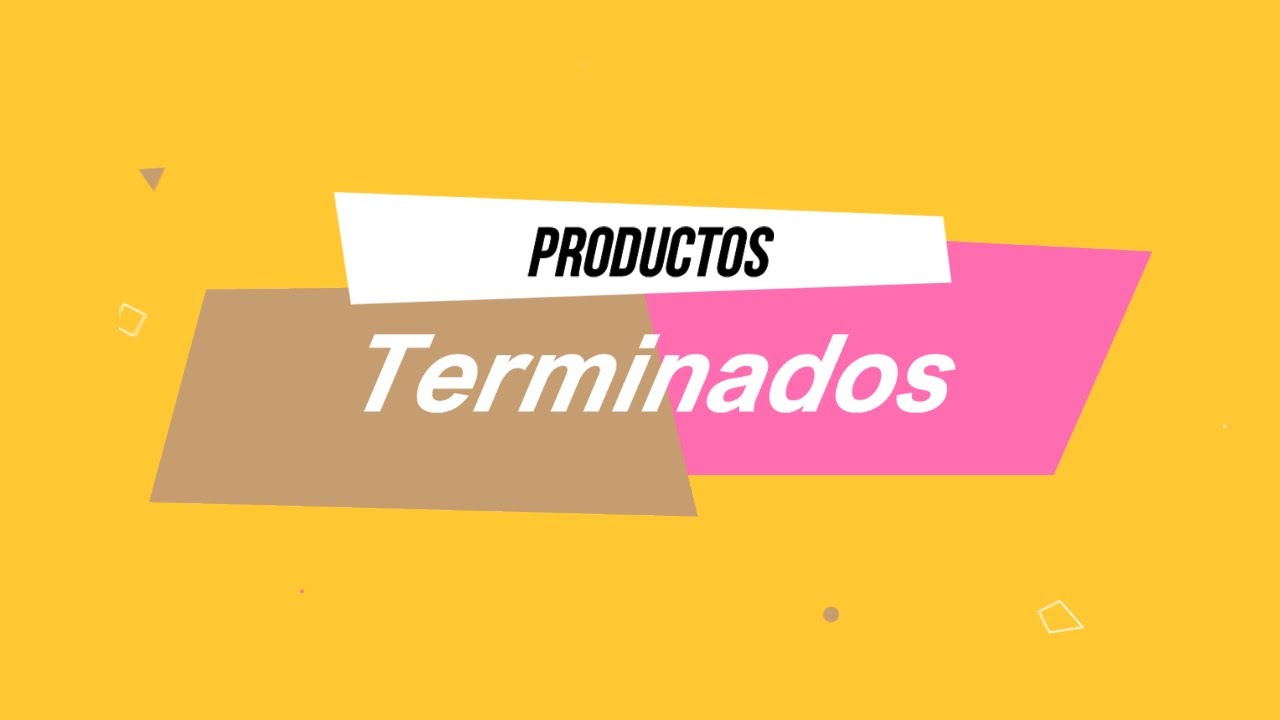 Productos terminados