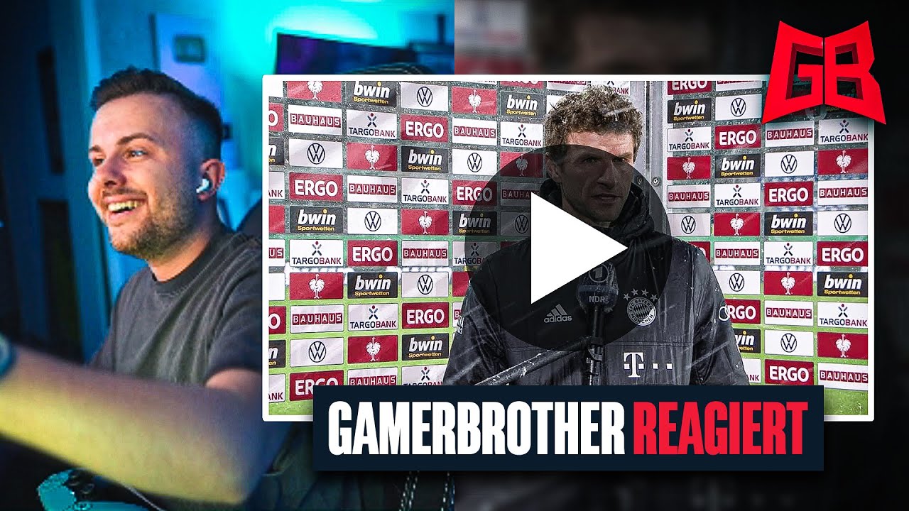 GamerBrother REAGIERT auf LEGENDÄRE FUSSBALL INTERVIEWS 😂
