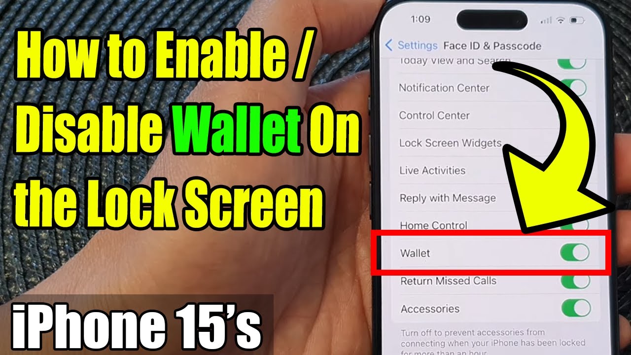 iPhone 15/15 Pro Max: How to Enable/Disable Wallet On the Lock Screen