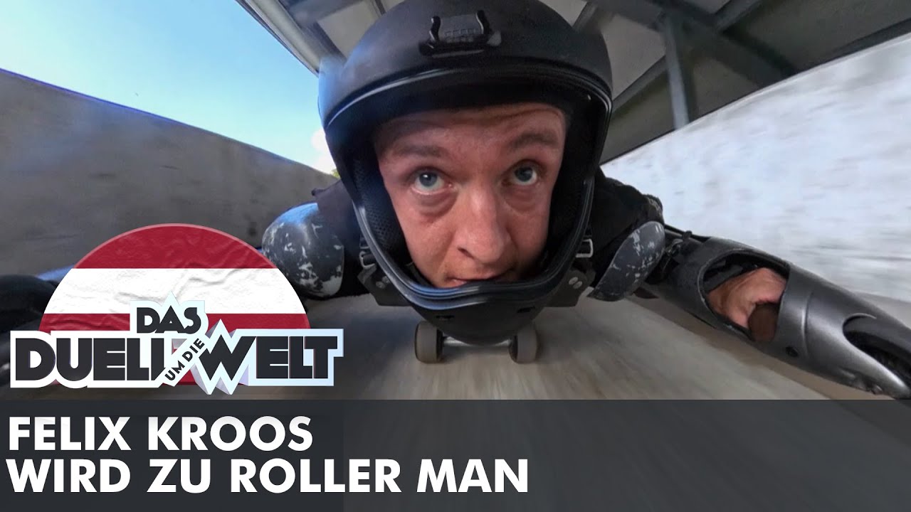100km/h auf der Bobbahn ohne Bob!? | Felix Kroos wird zu Roller Man | DUDW