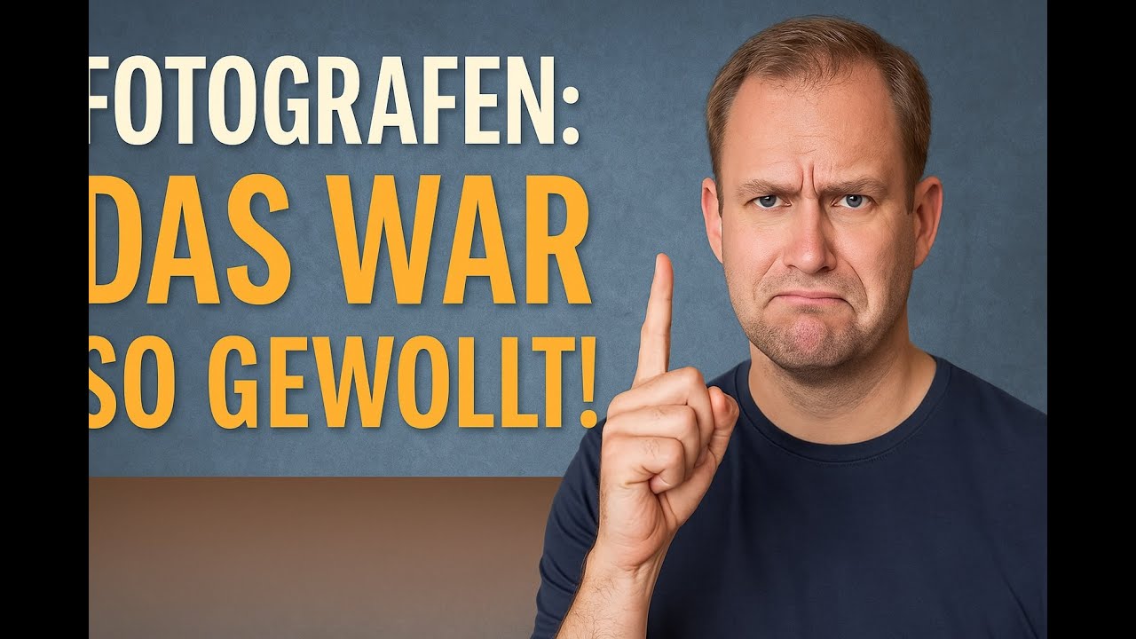 Fotografen: Habe ich so gewollt!