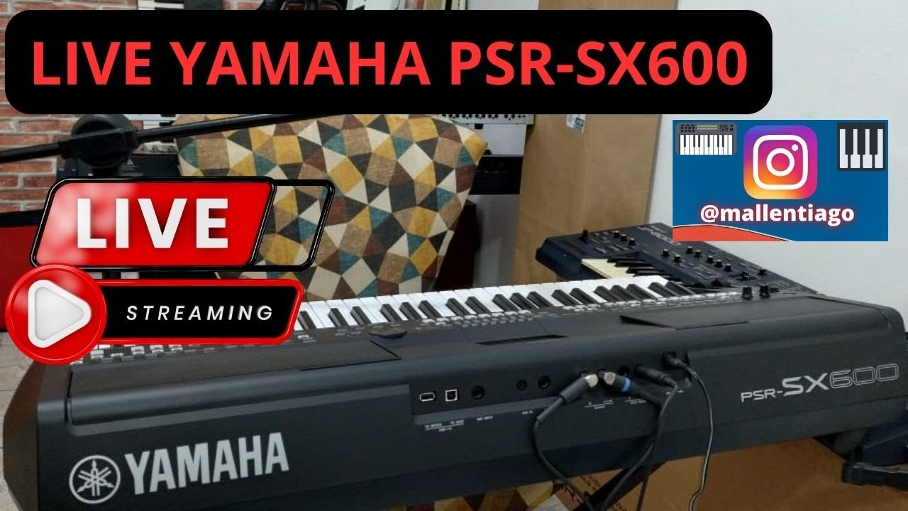 LIVE YAMAHA PSR-SX600 - COM TIAGO MALLEN (ARRANJADOR  COM TIMBRES LEGAIS) #tecladista #yamaha #live