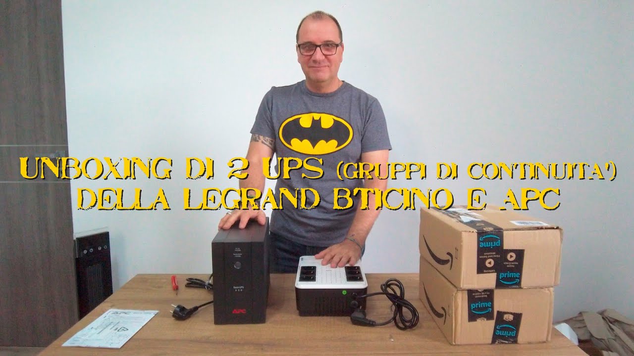Unboxing di 2 UPS Gruppi di continuità della Legrand BTicino e APC