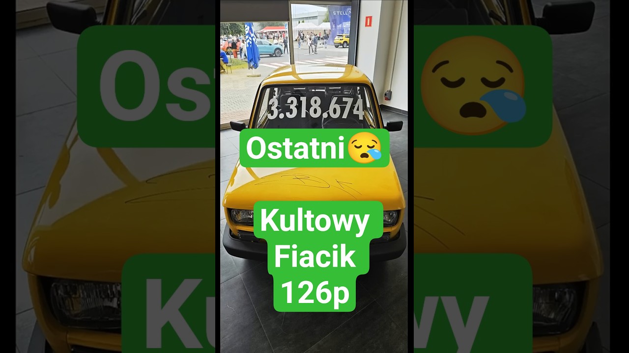 Ostatni w Polsce Fiat 126p | 3.318.674 Maluch&oacute;w zjechało z polskiej linii produkcyjnej #shorts