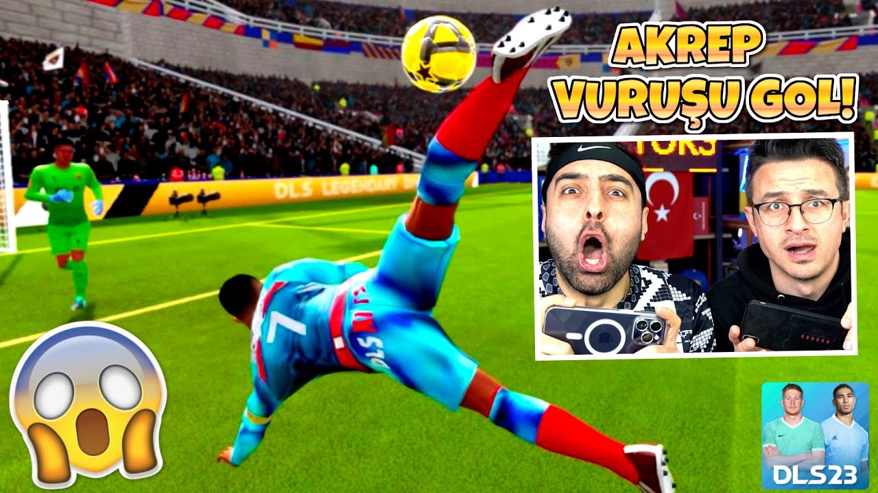 İLK DEFA AKREP VURUŞU GOL ! 3 TANE 32 METRE FRİKİK GOL ! KAPIŞMA DREAM LEAGUE SOCCER 2023 !