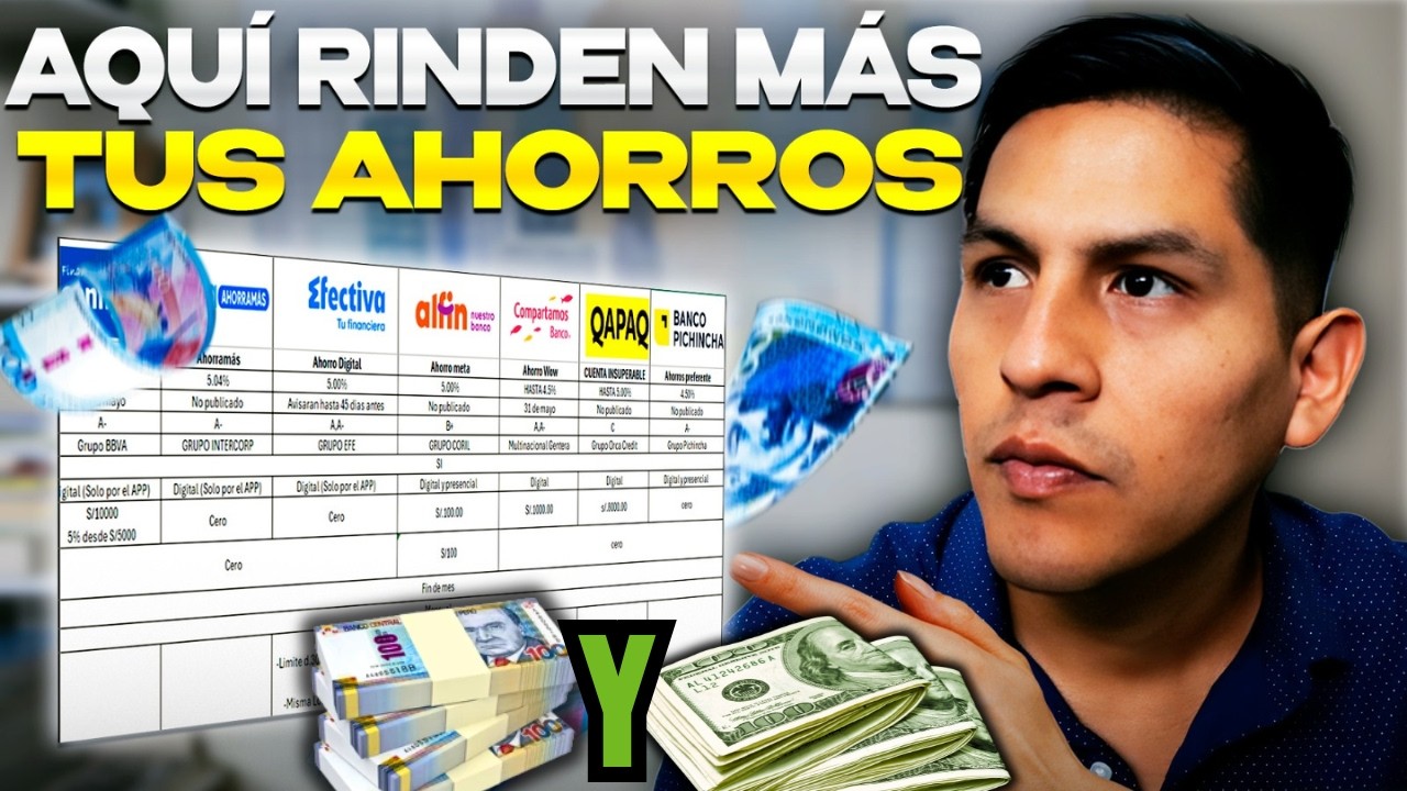 Mejores CUENTAS de AHORRO en Soles 💰 y Dolares 💸 | AGOSTO 2025