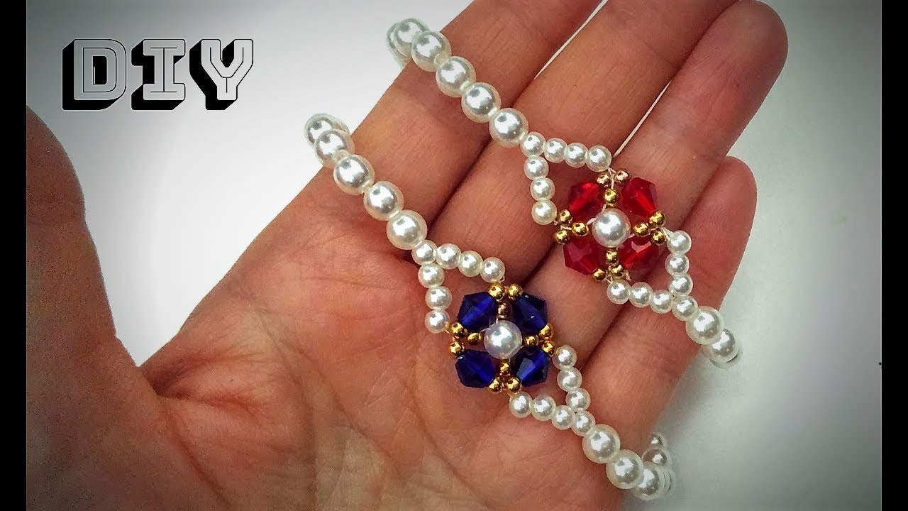DIY beaded bracelets-simple and elegant . How to make jewelry. easy beading for beginners