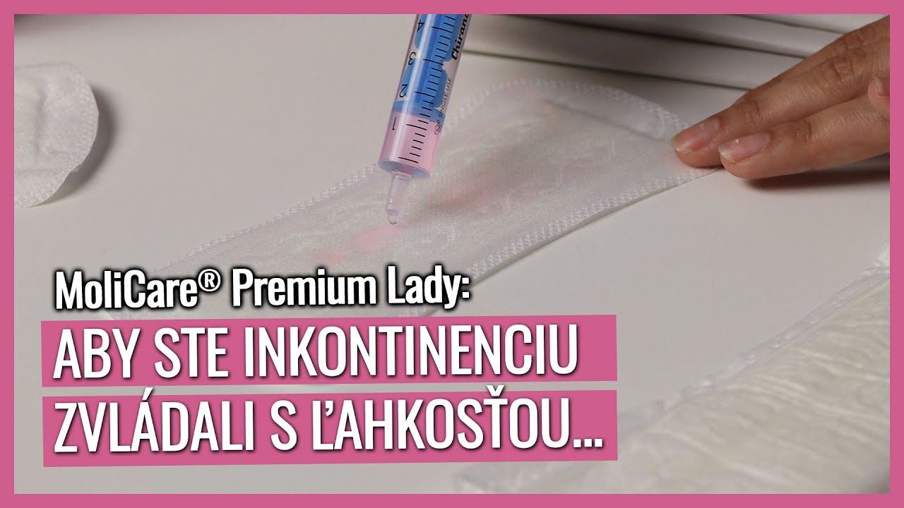 Inkontinenčné vložky MoliCare | #inkontinencia