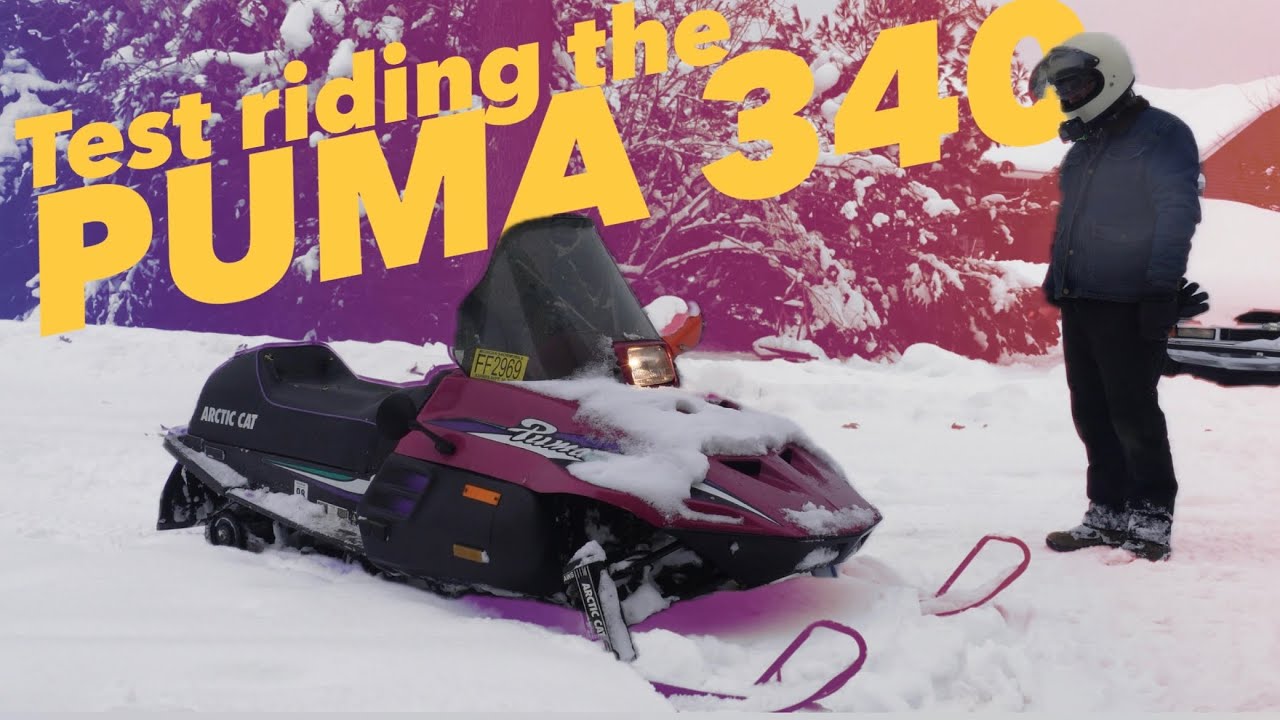 1996 ARCTIC CAT PUMA 340 Test ride around the yard!