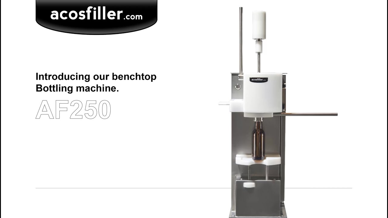 Acos Filler Introducing the AF250 Benchtop Bottling machine