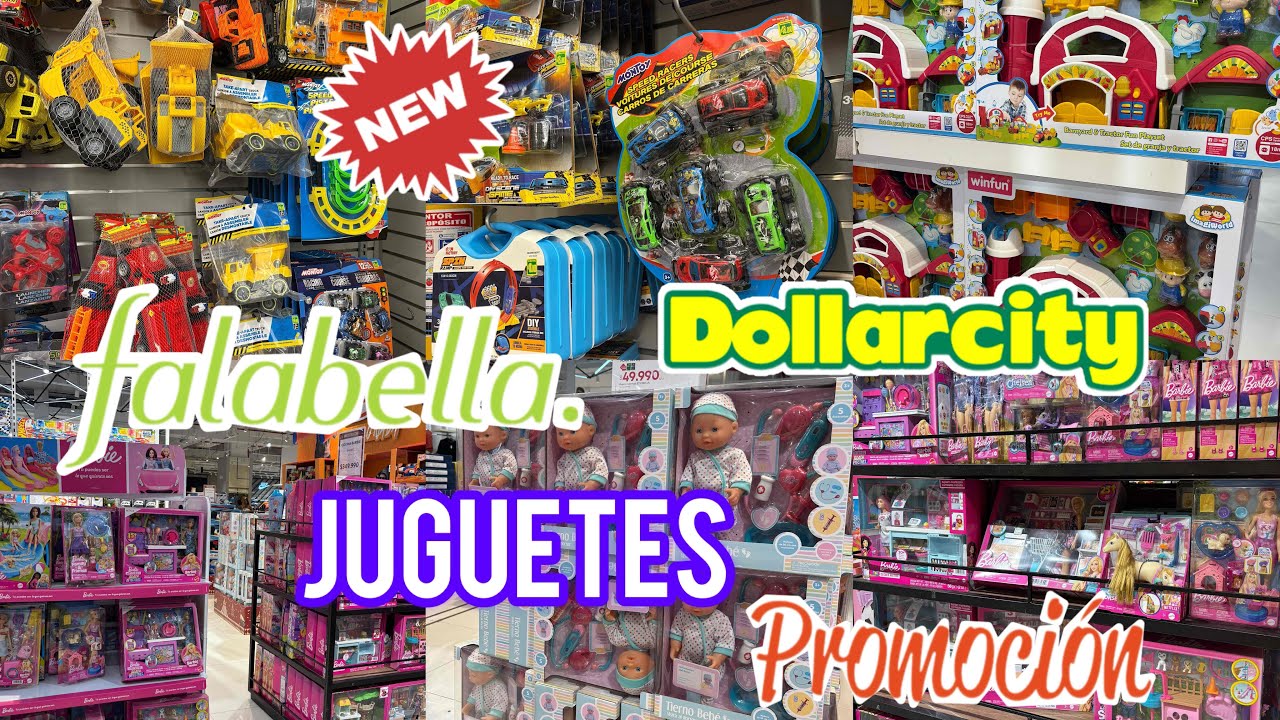 Juguetes nuevos #falabella #dollarcitycolombia #dollarcity 