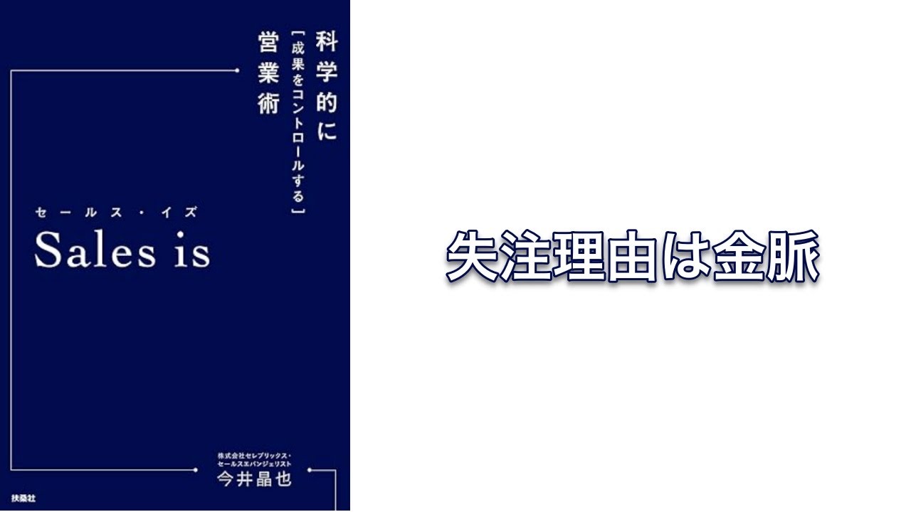 【400秒で要約】Sales is セールス・イズ 科学的に「成果をコントロールする」営業術